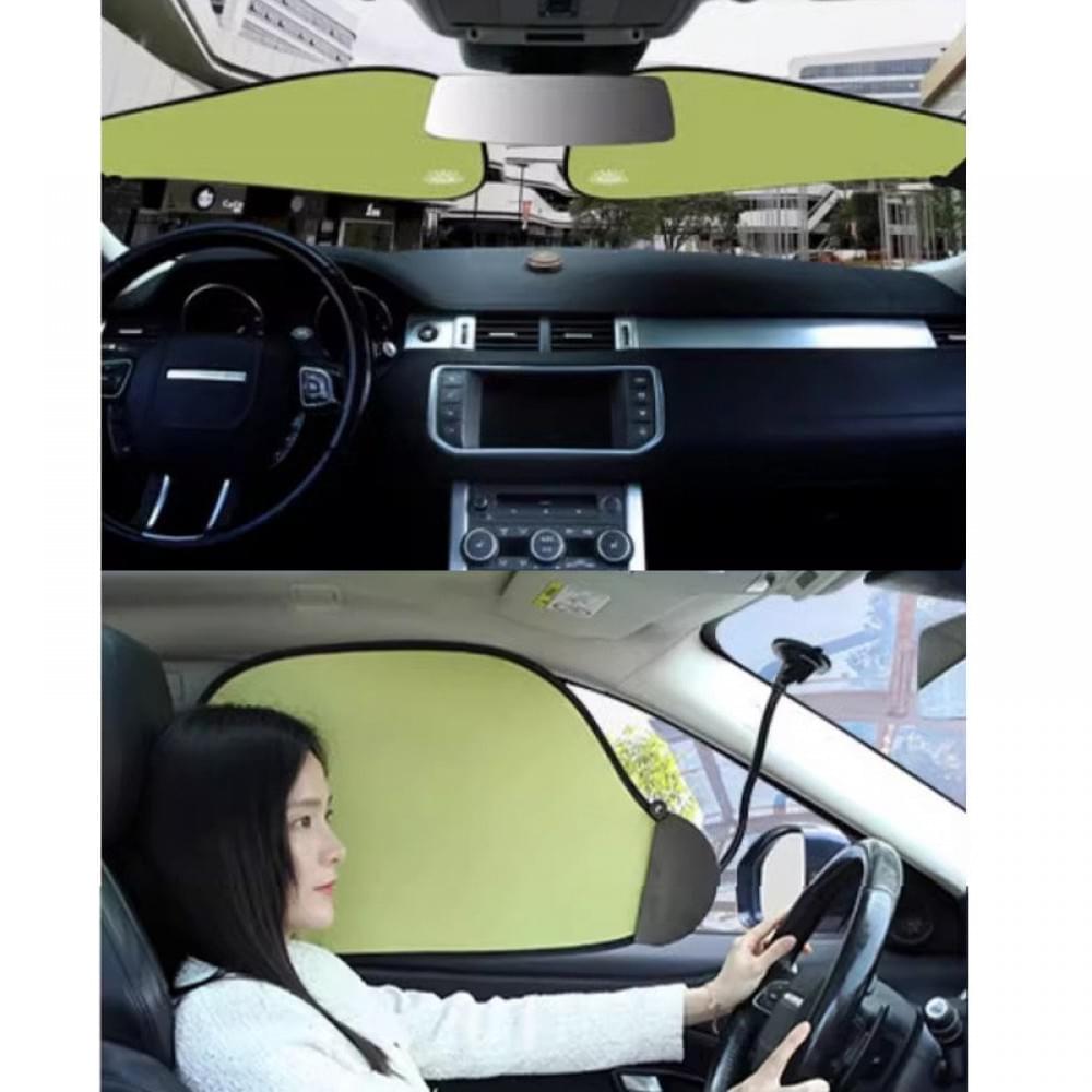 Сонцезахисний козирок для автомобіля (на присосці) (0.58x0.36m) Green