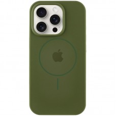 Чохол Silicone Case Full Protective (AA) with MagSafe для Apple iPhone 16 Pro Max (6.9") Зелений / Cyprus Green