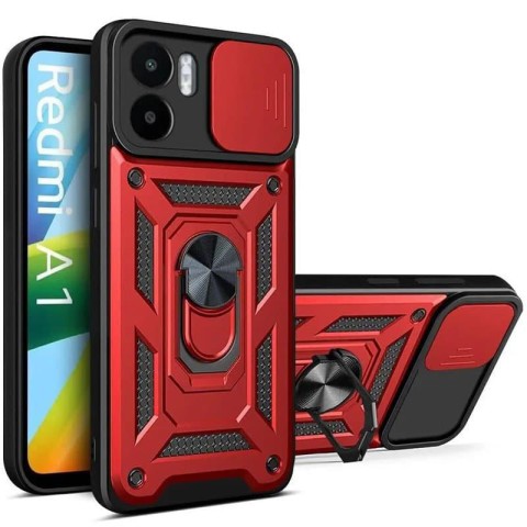 Чохол Ummi Camshield Serge Ring для Xiaomi Redmi A1 / A2 Червоний / Red