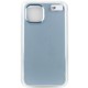 TPU чохол Bonbon Metal Style для Apple iPhone 14 Pro (6.1") Блакитний / Mist blue