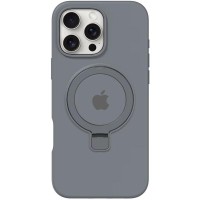 Чохол Silicone Case Full Protective with Ring для Apple iPhone 16 Pro (6.3") Grey
