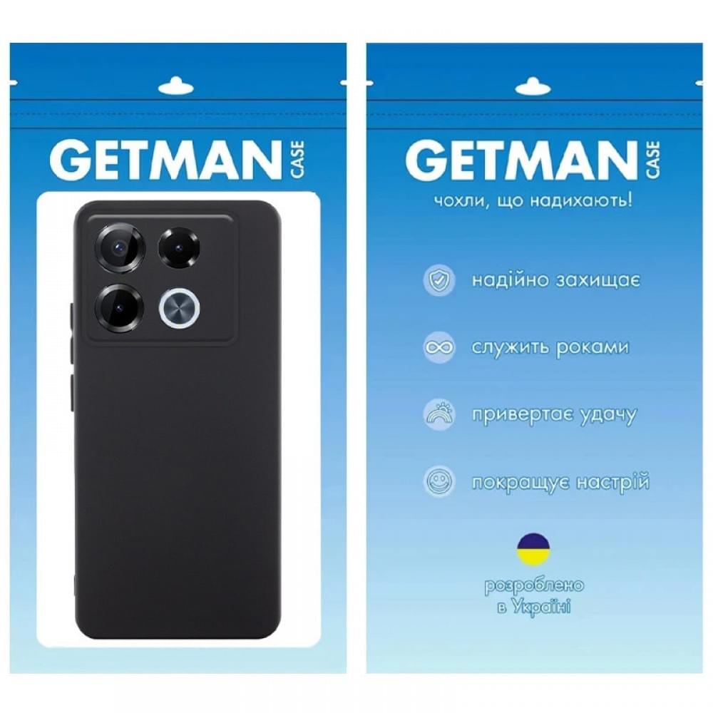 Чохол TPU GETMAN Liquid Silk Full Camera для Infinix Note 40 Pro 4G Чорний / Black