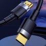 Дата кабель Baseus HDMI Cafule Series 4KHDMI Male To 4KHDMI Male (1m) (CADKLF-E) Чорний