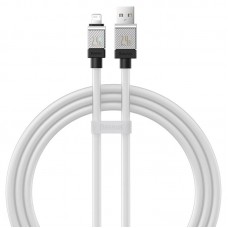 Дата кабель Baseus CoolPlay Series USB to Lightning 2.4A (1m) (CAKW00040) White