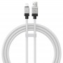 Дата кабель Baseus CoolPlay Series USB to Lightning 2.4A (1m) (CAKW00040) White