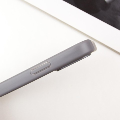 TPU чохол Transparent + Colour 1,5mm для Apple iPhone 12 (6.1") Grey