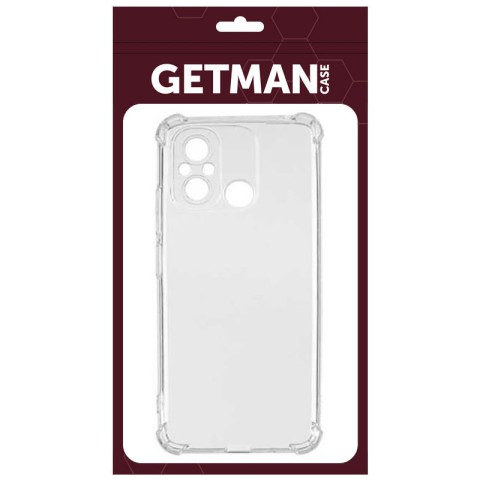 TPU чохол GETMAN Ease logo посилені кути Full Camera для Xiaomi Redmi 12C Безбарвний (прозорий)