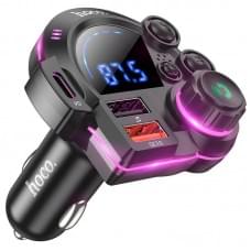 АЗП FM модулятор Hoco DFM01 Legend 20W+QC3.0 (2USB-A/1C) Black