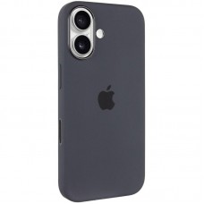 Чохол Silicone case (AAA) with Magsafe and Animation (button) для Apple iPhone 16 Plus (6.7") Black