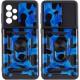 Ударостійкий чохол Camshield Serge Ring Camo для Samsung Galaxy A73 5G Синій / Army Blue