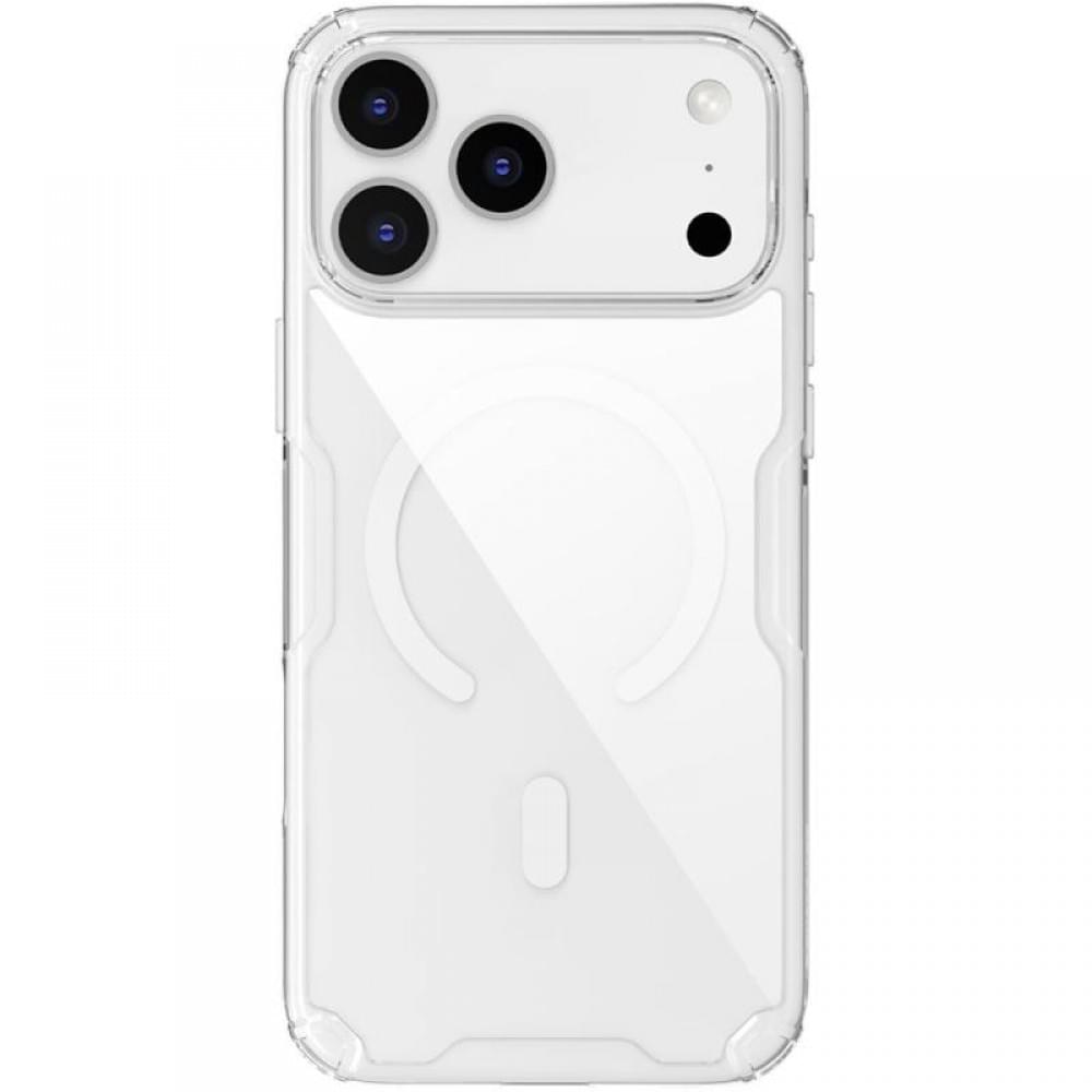 TPU чохол Nillkin Nature Pro Magnetic для Apple iPhone 17 Pro (6.3") Безбарвний (прозорий)