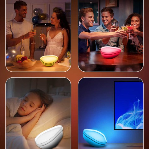 Настільний світильник SAL-009B Bluetooth USB interface with app White