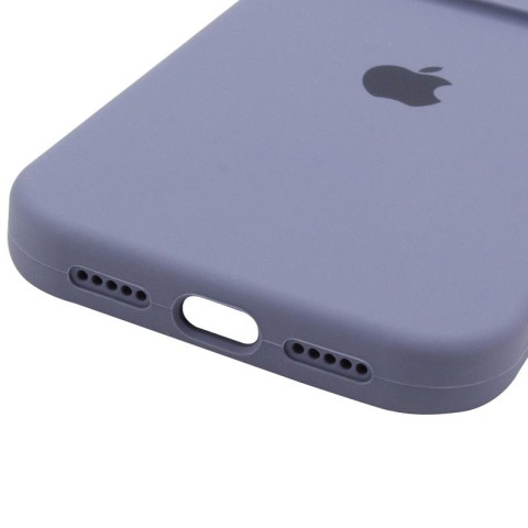 Чохол Silicone Case Full Camera Protective (AA) для Apple iPhone 14 Pro Max (6.7") Сірий / Lavender Gray