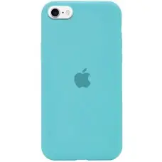 Чохол Silicone Case Full Protective (AA) для Apple iPhone SE (2020) / 7 / 8 (4.7") Бірюзовий / Marine Green