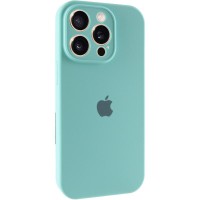 Чохол Silicone Case Full Camera Protective (AA) для Apple iPhone 14 Pro (6.1") Бірюзовий / Marine Green