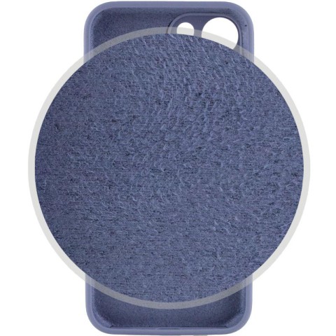 Чохол Silicone Case Full Camera Protective (AA) для Apple iPhone 15 (6.1") Сірий / Lavender Gray