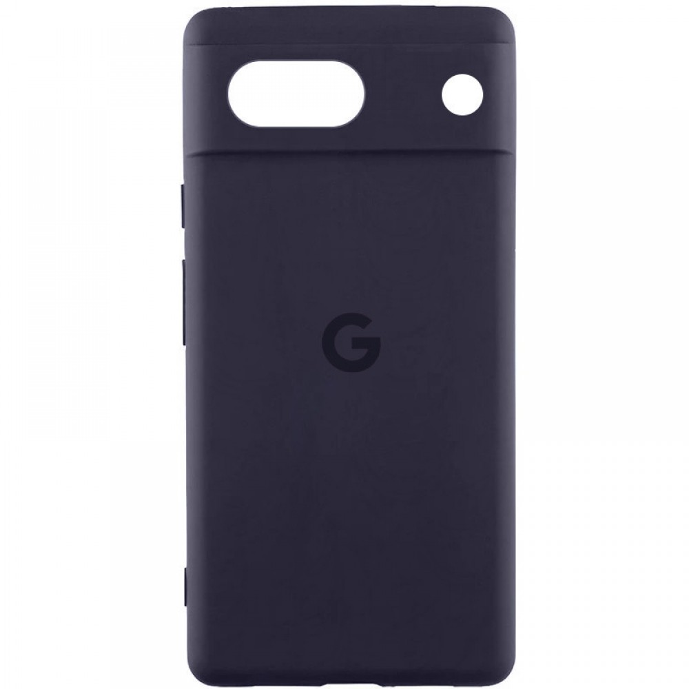 Чохол Silicone Cover Lakshmi Full Camera (AAA) with Logo для Google Pixel 7a Сірий / Dark Gray
