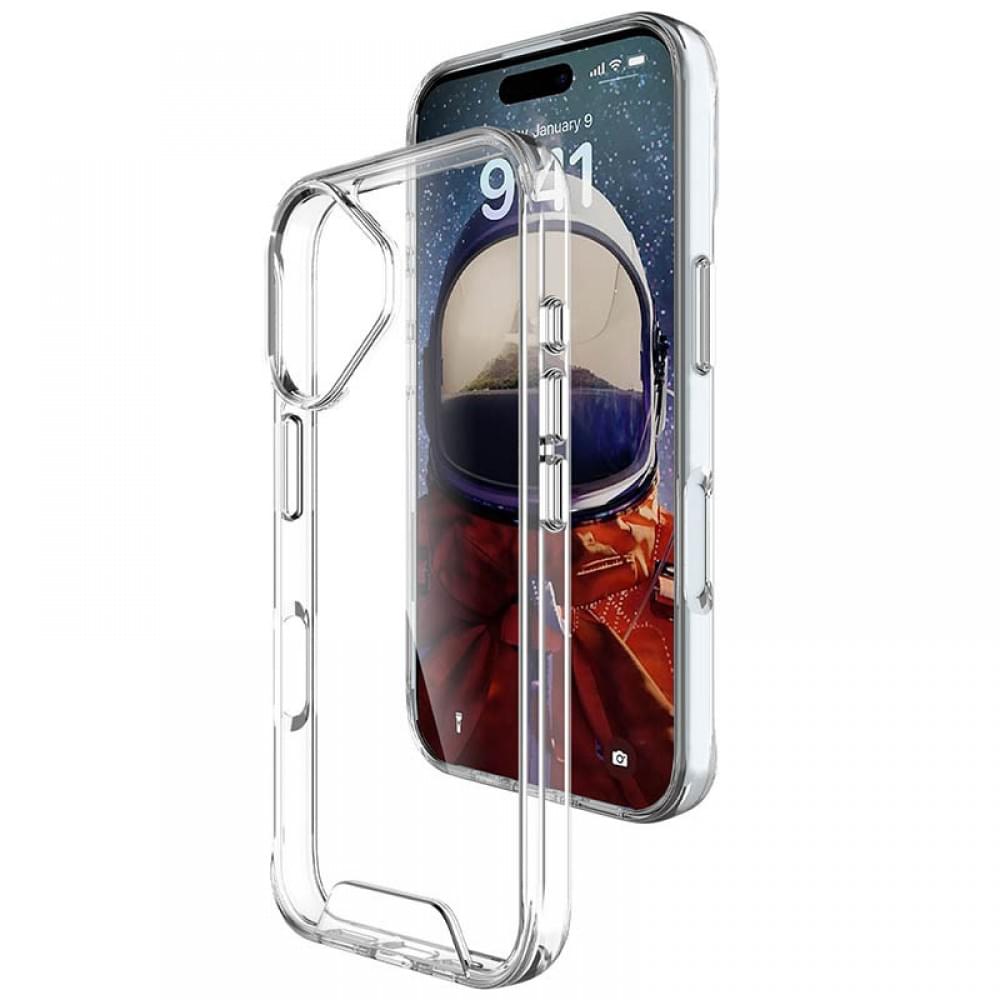 Чохол TPU Space Case transparent для Apple iPhone 16 (6.1") Прозорий
