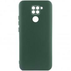 Чохол TPU GETMAN Liquid Silk Full Camera для Xiaomi Redmi Note 9 / Redmi 10X Зелений / Dark green