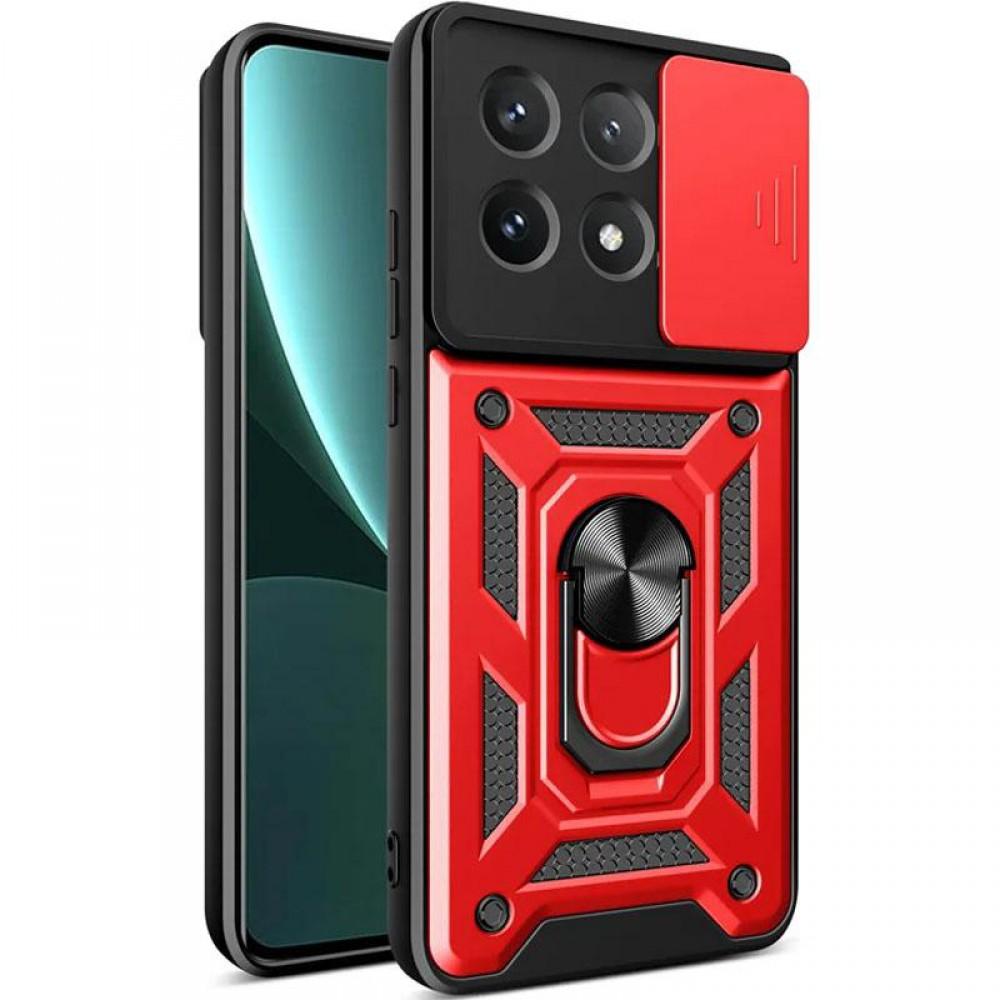 Чохол Ummi Camshield Serge Ring для Xiaomi Poco X6 Pro Червоний