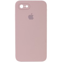 Чохол Silicone Case Square Full Camera Protective (AA) для Apple iPhone 7/8/SE (2020) (4.7") Рожевий / Pink Sand