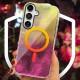 Чохол TPU Shiny Mountain (MagFit) для Samsung Galaxy S24 Yellow / Pink