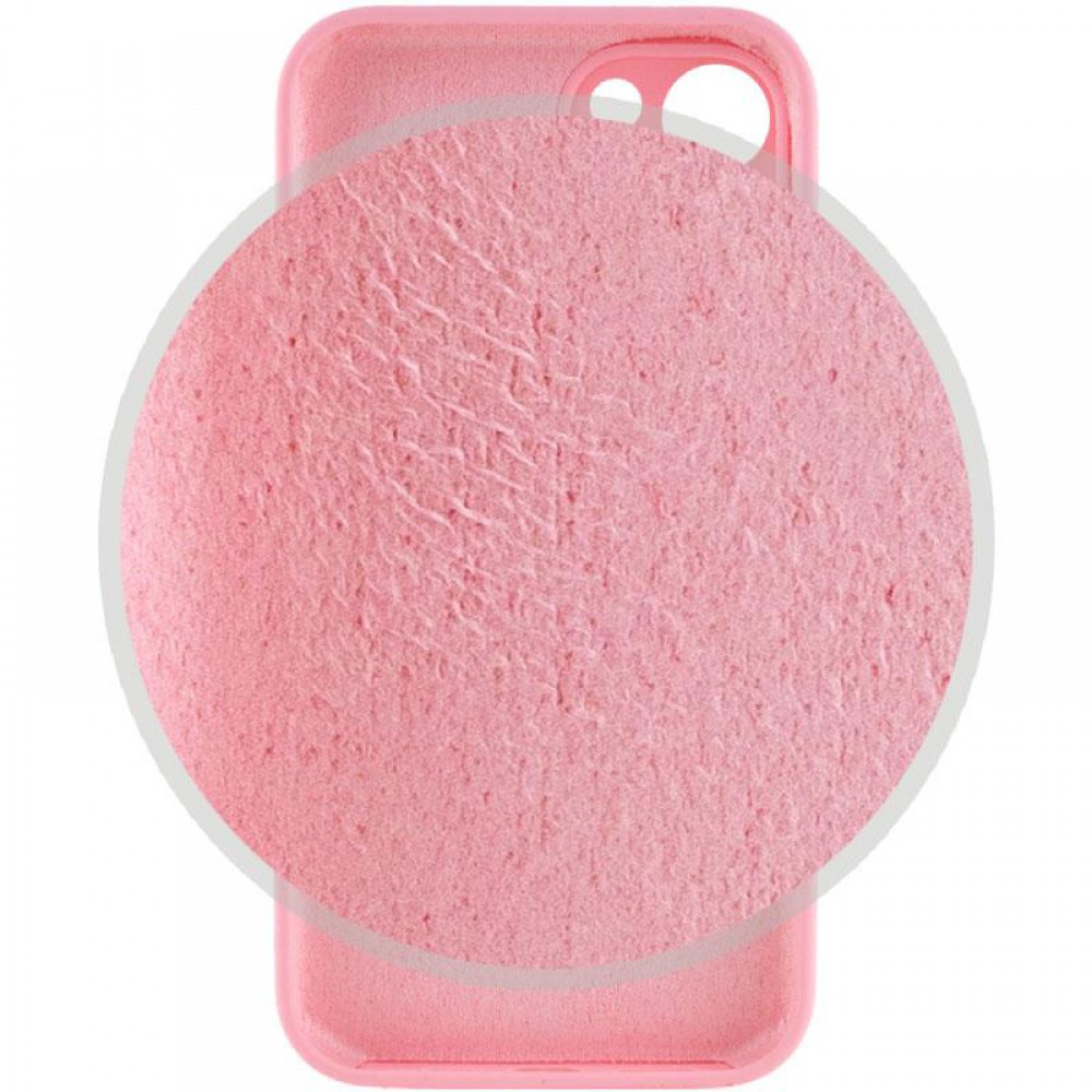 Чохол Silicone Case Full Camera Protective (AA) для Apple iPhone 13 (6.1") Рожевий / Light pink