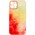 Чохол TPU+Glass Impasto abstract для Apple iPhone 12 Pro (6.1") Red yellow