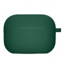 Силіконовий футляр з мікрофіброю для навушників Airpods 4 Зелений / Pine green