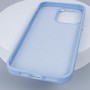 Шкіряний чохол Bonbon Leather Metal Style with MagSafe для Apple iPhone 13 Pro (6.1") Блакитний / Mist blue