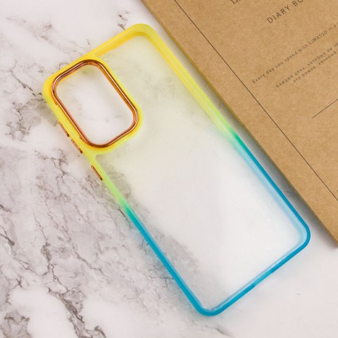 Чохол TPU+PC Fresh sip series для Xiaomi Redmi Note 11 Pro 4G/5G / 12 Pro 4G Бірюзовий / Помаранчевий