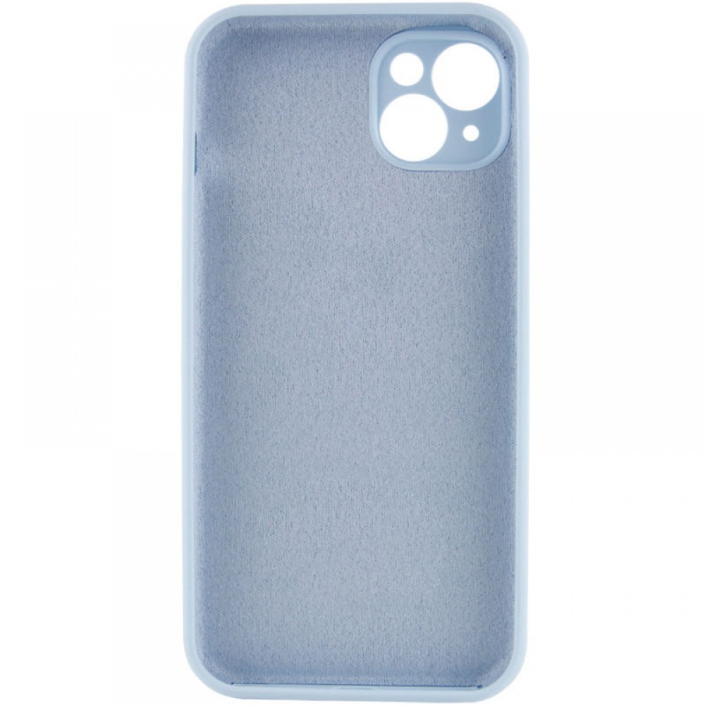Чохол Silicone Case Full Camera Protective (AA) NO LOGO для Apple iPhone 15 (6.1") Блакитний / Sweet Blue