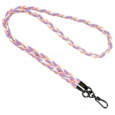 Плетенный шнурок (5мм) 120см Purple / Pink / White