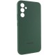 Чохол Silicone Cover Lakshmi Full Camera (AAA) with Logo для Samsung Galaxy A35 Зелений / Cyprus Green