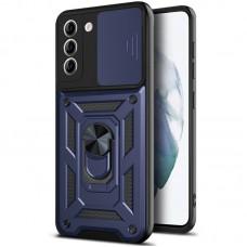 Ударостійкий чохол Camshield Serge Ring для Samsung Galaxy S22+ Синій