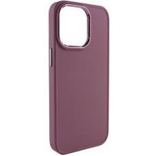 TPU чохол Bonbon Metal Style для Apple iPhone 13 Pro (6.1") Бордовий / Plum