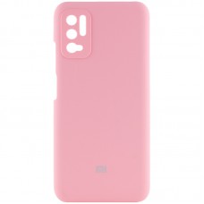 Чохол Silicone Cover Full Camera (AAA) для Xiaomi Redmi Note 10 5G / Poco M3 Pro Рожевий / Pink