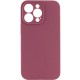 Чохол Silicone Case Full Camera Protective (AA) NO LOGO для Apple iPhone 16 Pro (6.3") Бордовий / Plum