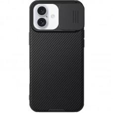 Карбонова накладка Nillkin CamShield Pro для Apple iPhone 16 (6.1") Black