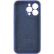 Чохол Silicone Case Full Camera Protective (AA) для Apple iPhone 15 Pro (6.1") Синій / Deep navy