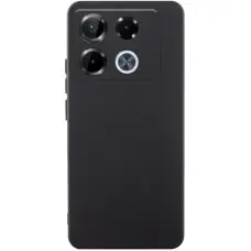 Чохол TPU GETMAN Liquid Silk Full Camera для Infinix Note 40 Pro 4G Чорний / Black