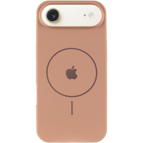 Чохол Silicone Case Full Protective (AA) V2 with MagSafe для Apple iPhone 17 Air (6.5") Бежевий / Desert Gold