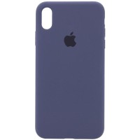 Чохол Silicone Case Full Protective (AA) для Apple iPhone X / XS (5.8") Темно-синій / Midnight blue