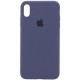 Чохол Silicone Case Full Protective (AA) для Apple iPhone X / XS (5.8") Темно-синій / Midnight blue