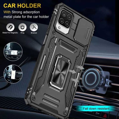 Ударостійкий чохол Camshield Army Ring для Samsung Galaxy M53 5G Чорний / Black