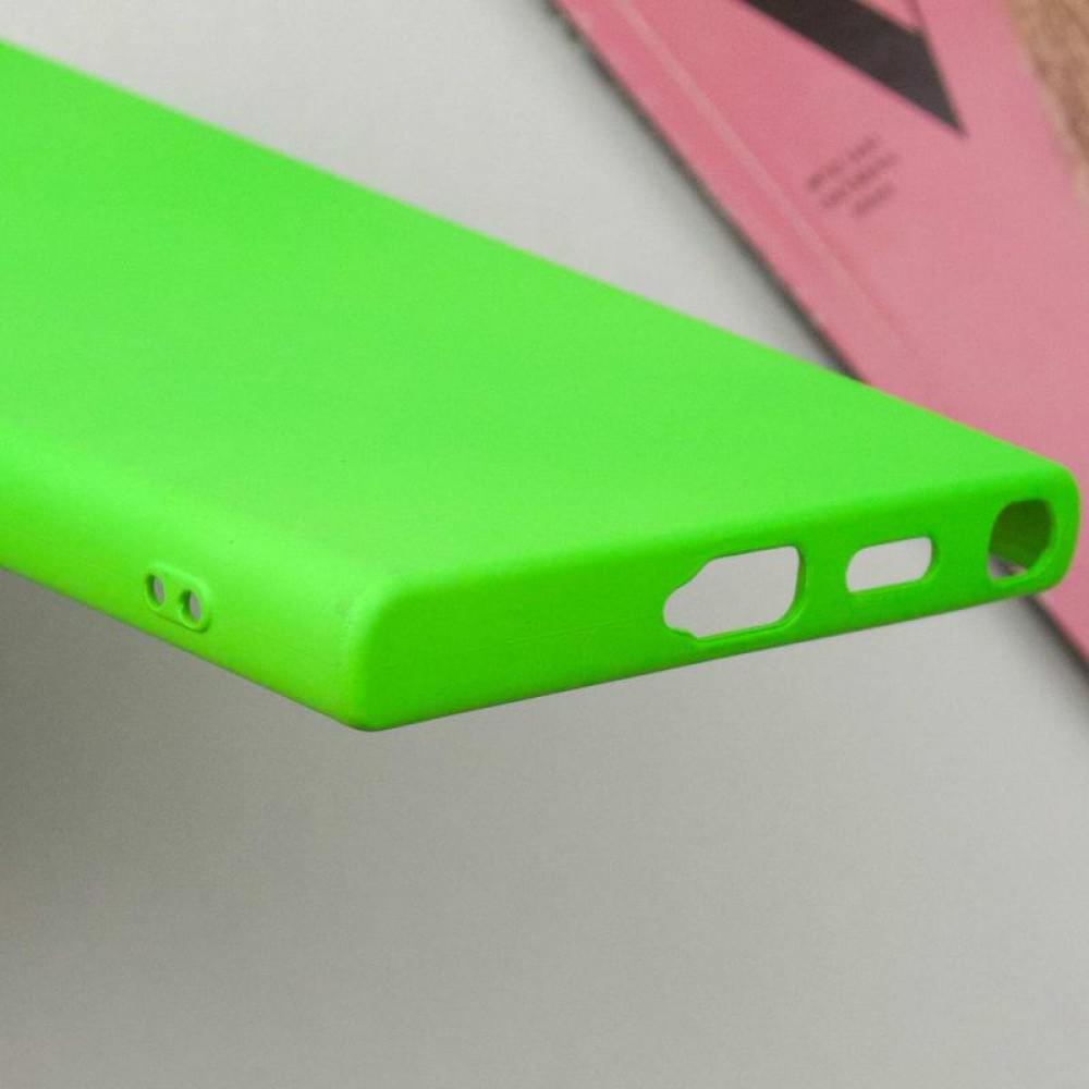Чохол TPU GETMAN Liquid Silk Full Camera для Samsung Galaxy S24 Ultra Салатовий / Neon Green