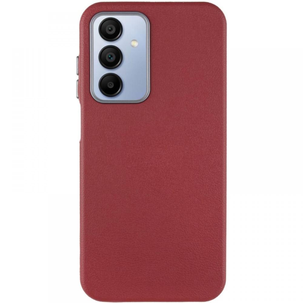 Шкіряний чохол Leather Case Metal Buttons для Samsung Galaxy A25 5G Red
