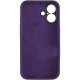 Чохол Silicone Case Full Camera Protective (AA) для Apple iPhone 16 Plus (6.7") Фіолетовий / Elderberry