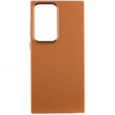 Кожаный чехол Bonbon Leather Metal Style для Samsung Galaxy S22 Ultra
