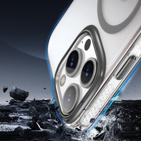 Чохол TPU+PC Shadow with MagSafe для Apple iPhone 14 Pro Max (6.7") Gray